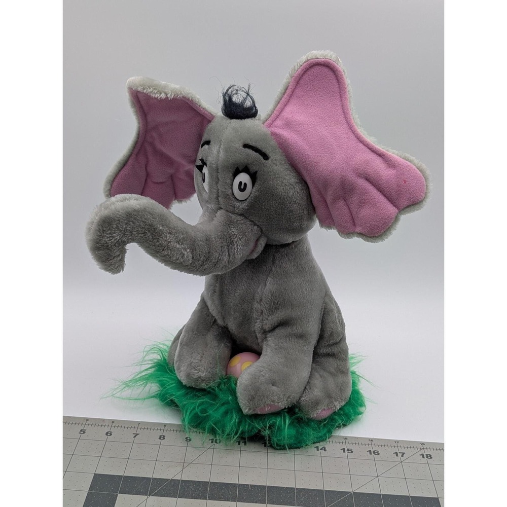 Coleco Dr Seuss Horton Elephant Plush‎ 16 Inch 1982 Egg Stuffed Animal Toy